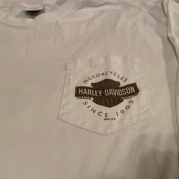 Salem OR 2XL Harley Davidson long sleeve T-Shirt-White - Picture 5 of 5